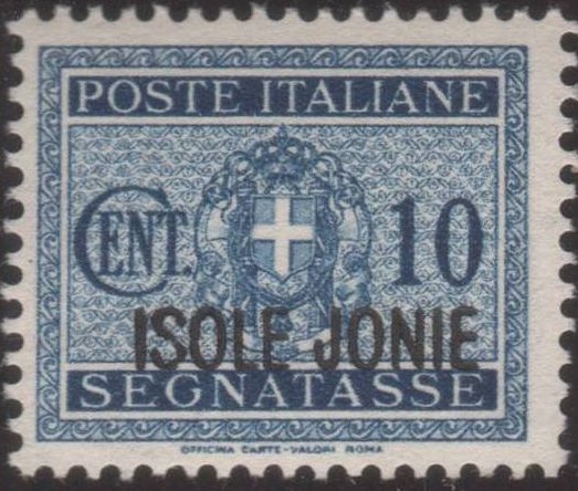Italy Segnatasse Stamps Overprint "ISOLE JONIE"