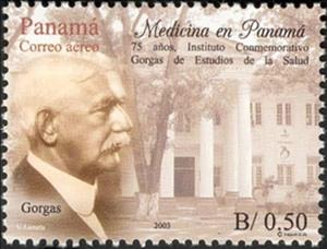 Stamp, Gorgas Memorial Institute of Tropical and Preventive Medicin, Panama,  