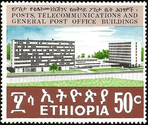 Inauguration of new post and telecomunications buildings