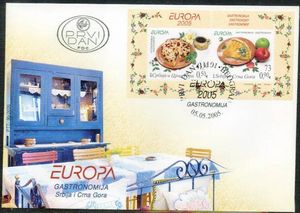 First Day Cover, Europa - Gastronomy FDC B, Serbia and Montenegro,  