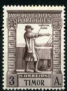 Stamp, Vasco da Gama, East Timor,  