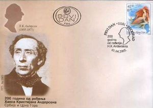 First Day Cover, Little Syrene FDC, Serbia and Montenegro,  
