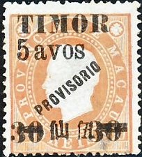 Stamp, King Luis I., East Timor,  