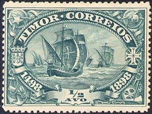 Stamp, 400 Years Discovery Of India, East Timor,  , Sailing Ships