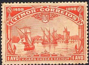 Stamp, Vasco da Gama, East Timor,  , Sailing Ships