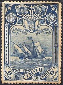 Stamp, Vasco da Gama, East Timor,  , Ships, Sailing Ships