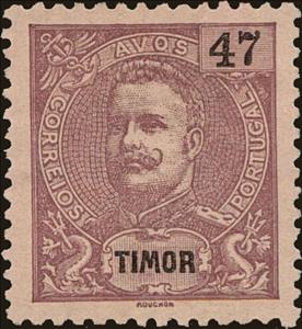 Stamp, King Carlos I., East Timor,  