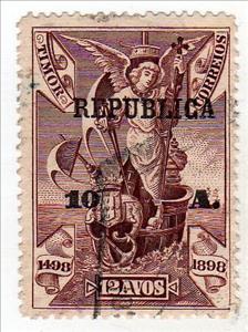 Stamp, 400 Years Disc.of India Overprint Republica, East Timor,  , Ships, Sailing, Sailing Ships
