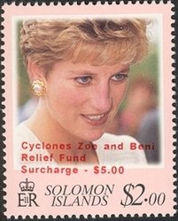Princess Diana Memorial issue - overprint