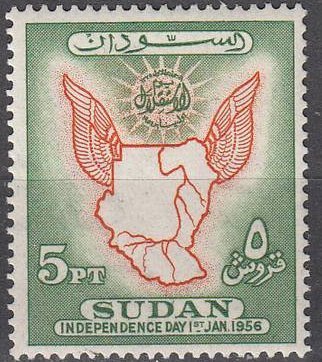 Map of Sudan and Sun