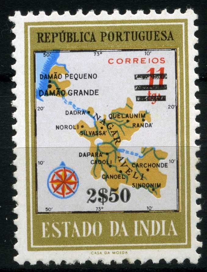 Map of Damao and Nagar Aveli