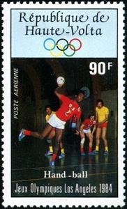 Stamp, Handball, Upper Volta,  , Olympic Games, Handball