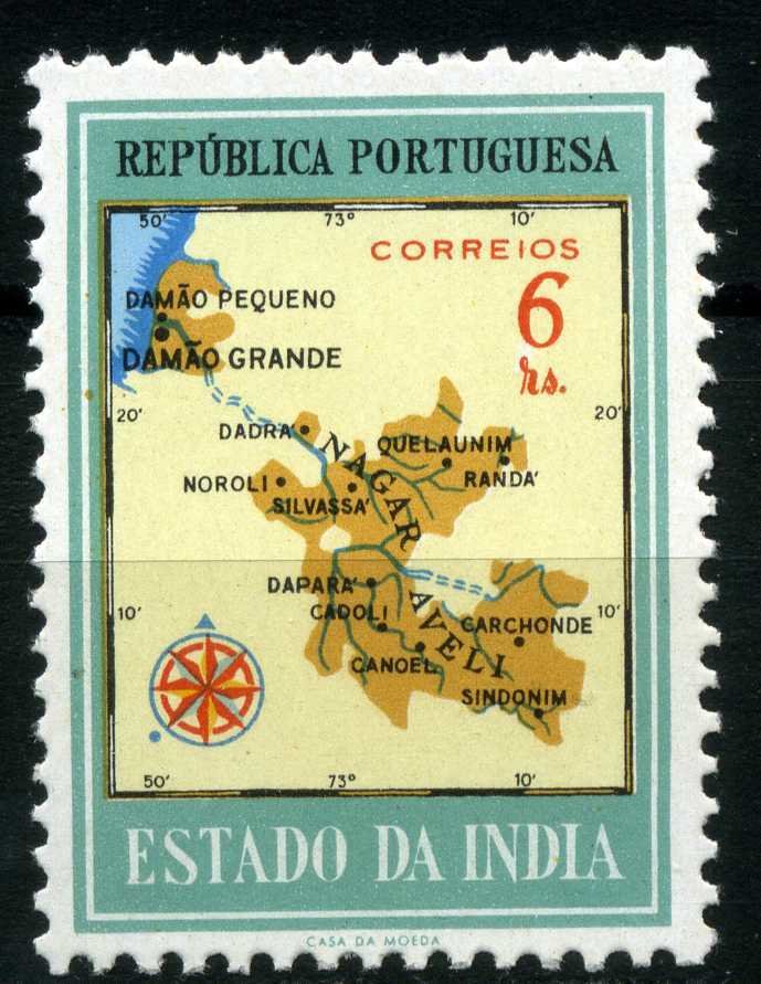 Map of Damao and Nagar Aveli