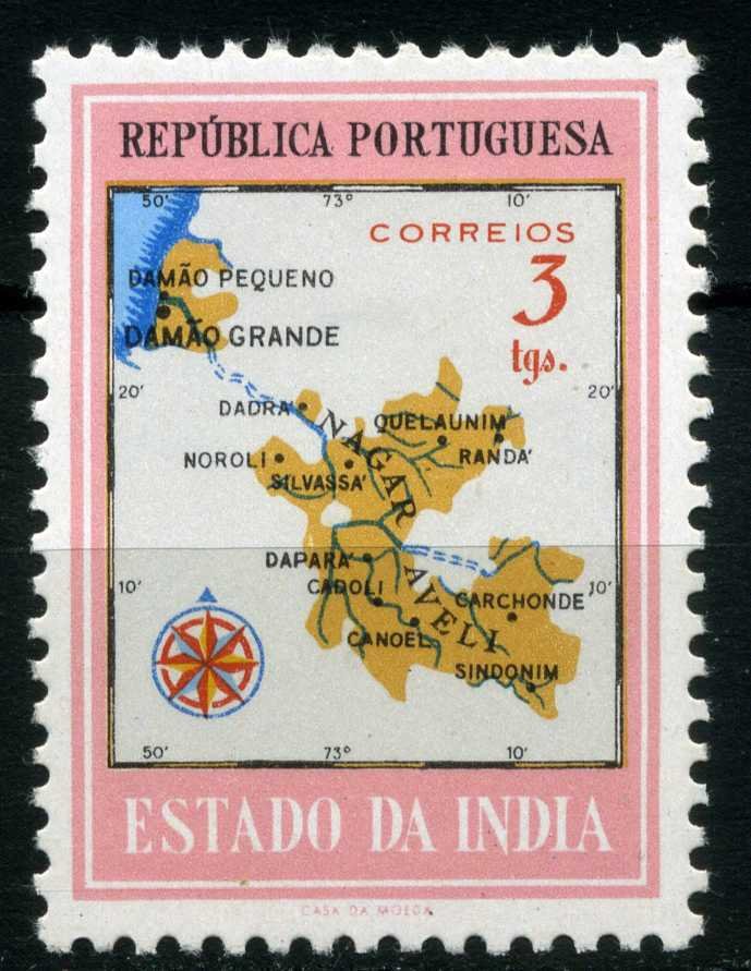 Map of Damao and Nagar Aveli