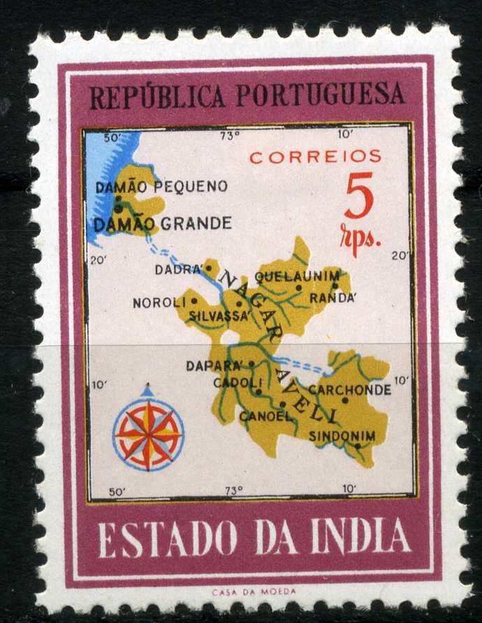 Map of Damao and Nagar Aveli