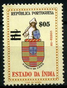 Stamp, Definitives overprinted, India, Portuguese,  
