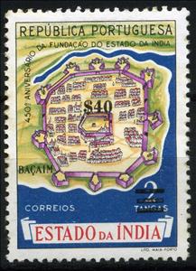 Stamp, Definitives overprinted, India, Portuguese,  