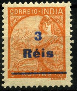Stamp, Portugal and Galeasse, India, Portuguese,  