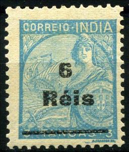 Stamp, Portugal and Galeasse, India, Portuguese,  