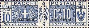 Stamp, Pacchi Postali Overprint "Eritrea", Italian colonies, territories and occupations,  