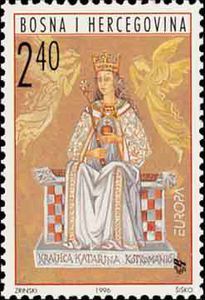 Stamp, Famous womens, Bosnia and Herzegovina, Croatian Administration,  , C.E.P.T., Europe