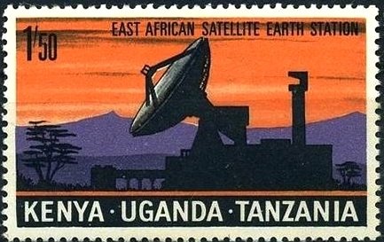 Radar station by night