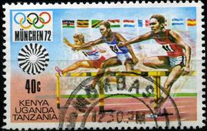 Stamp, Hurdles, East African Community,  , Sport, Olympic Games, Running