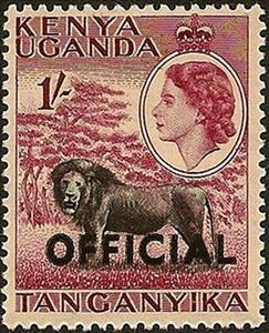Stamp, Lion (Panthera leo), East African Community,  