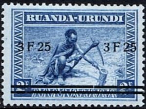 BelRW-U101 overprint new value