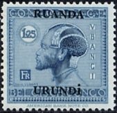 type "Vloors" Belgian Congo Bel BE C129 with overprint
