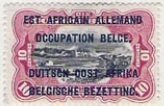 Stamp, type 'Mols' bilingual stamps (65) with overprint, Ruanda-Urundi,  