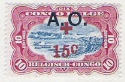 Belgian Congo Bel BE-CD73 with overprint A.O.
