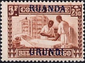 The droplet milk, Hospital room (BE C157) with overprint