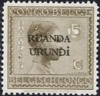 type "Vloors" Belgian Congo Bel BE C108 with overprint