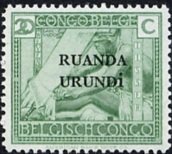 type "Vloors" Belgian Congo Bel BE C118 with overprint