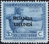 type "Vloors" Belgian Congo Bel BE C112 with overprint