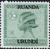 type "Vloors" Belgian Congo Bel BE C167 with overprint