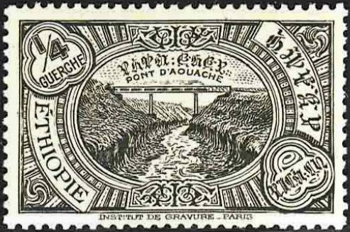 Hawash River and railroad bridge