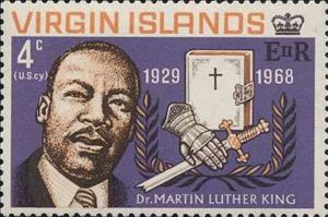 Stamp, Bible and Sword, British Virgin Islands,  , Antiracism
