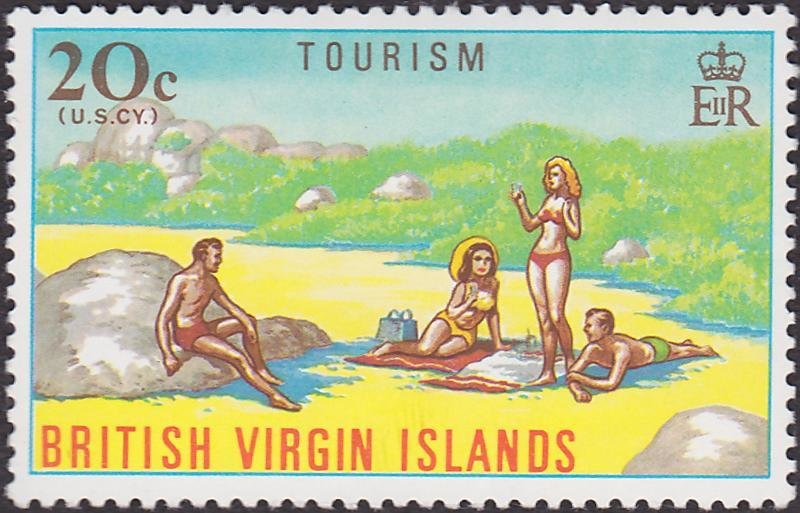 Tourists on Beach