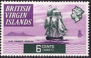 Stamp, Frigate Boreas, British Virgin Islands,  