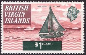 Stamp, Tortola Sloop, British Virgin Islands,  