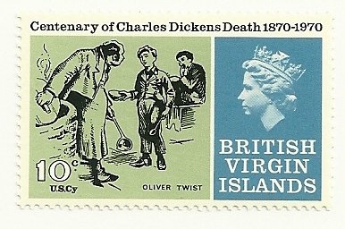 Stamp, Oliver Twist, British Virgin Islands,  , Authors