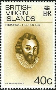 Stamp, Sir Francis Drake, British Virgin Islands,  