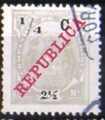 Stamp, Elephants Overcharged In Centavos, Mozambique society,  