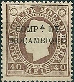 Stamp, King Luis I., Mozambique society,  