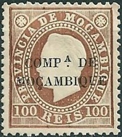 Stamp, King Luis I., Mozambique society,  