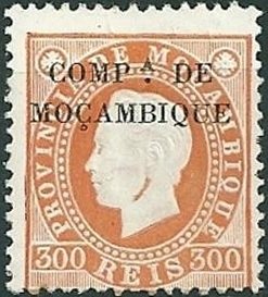 Stamp, King Luis I., Mozambique society,  