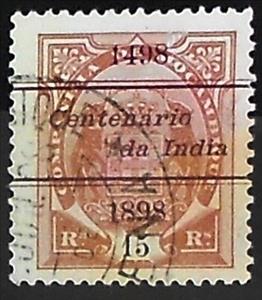 Stamp, Elephants Overcharged 1498 Centenario…, Mozambique society,  