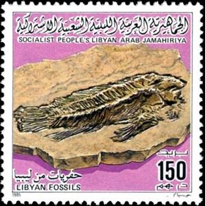 Stamp, Fish, Libya,  